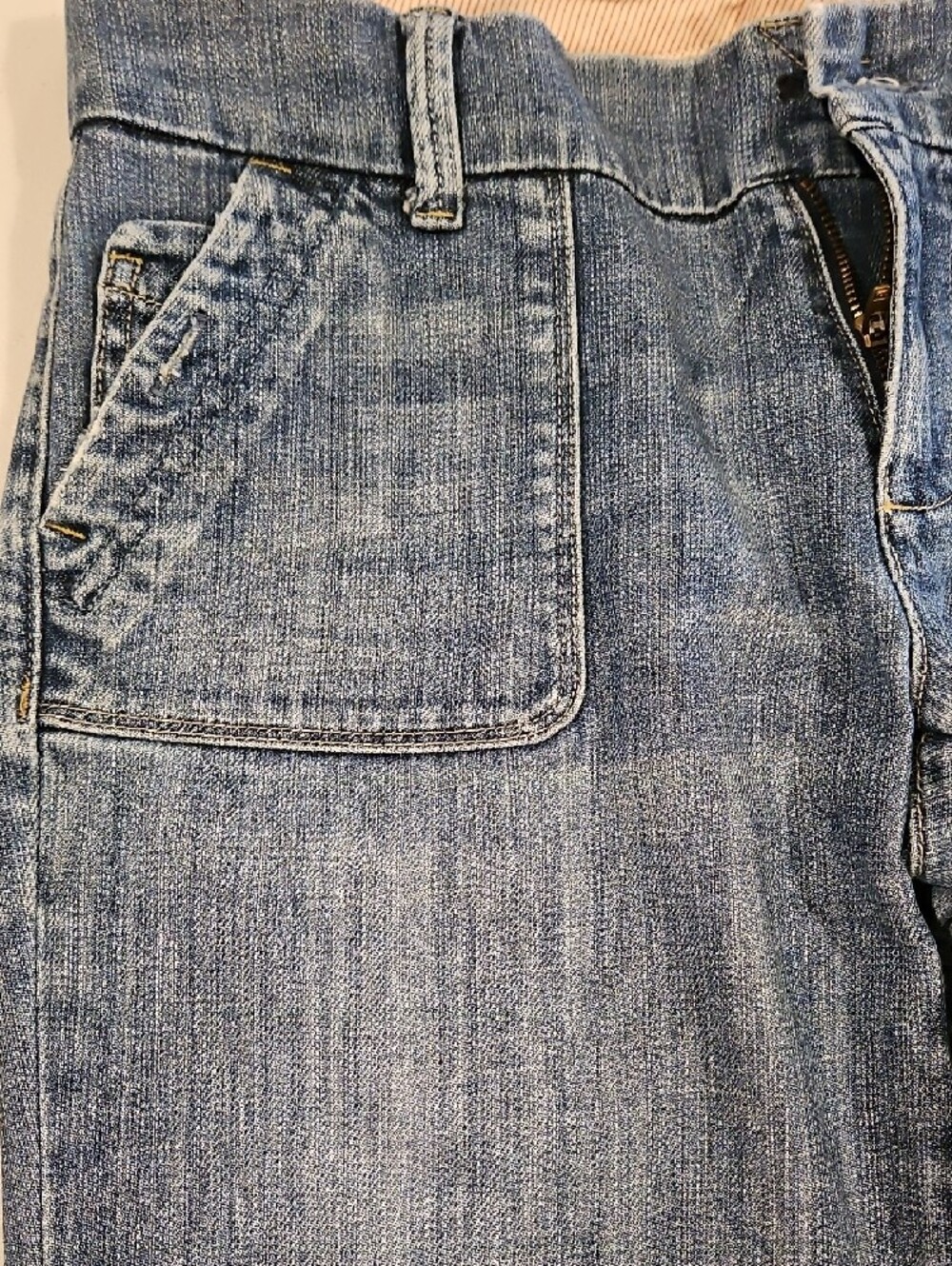Sailor Trouser Vintage Distressed Missing Button 0091